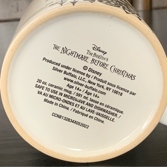 Master of Fright Jack Skellington 20oz Ceramic Mug - Nightmare Before Christmas - Picture 9 of 9